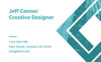 Simple White Designer Business Card