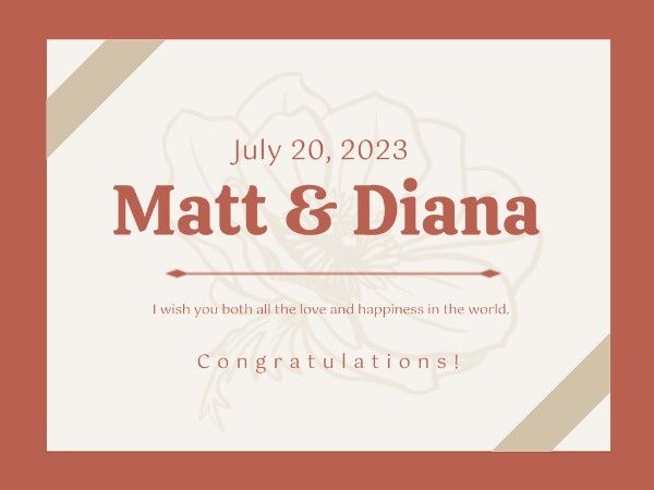 Wedding Wishes Card Template And Ideas For Design Fotor