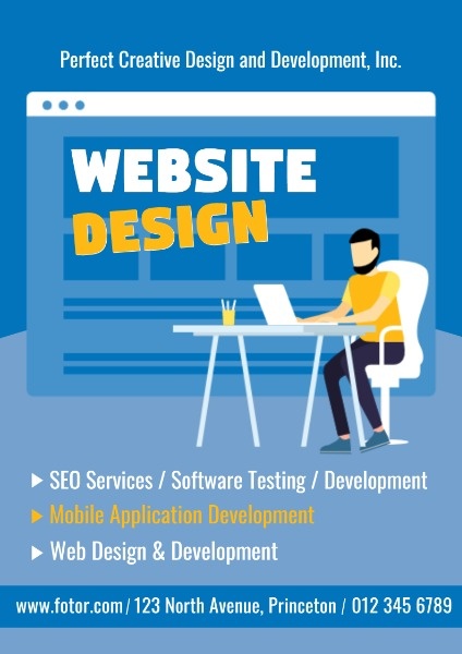 Online Web Design Poster Poster Template Fotor Design Maker