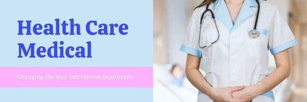 healthy, hospital, woman, Blue Doctor Health Care Medical Email Header Template