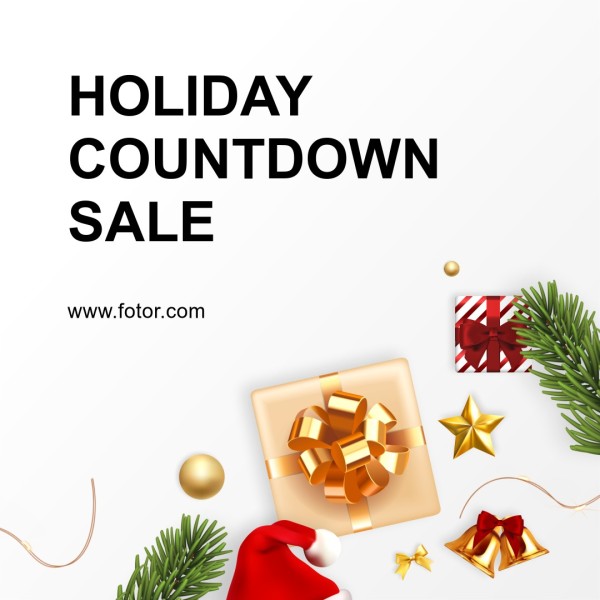 Holiday Christmas Sale Promotion Instagram Post