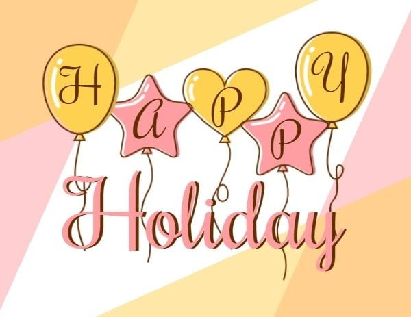 Holiday Greeting Card Label