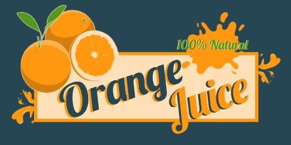 Yellow Orange Juice Sale Twitter Post