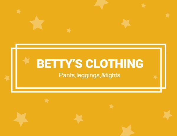贝蒂的服装 标签