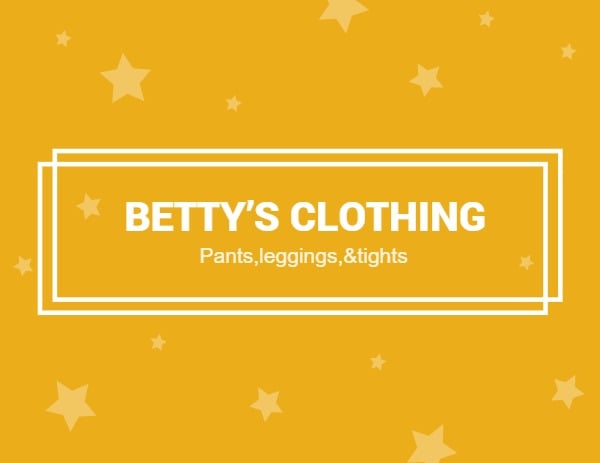 Betty's Clothing Label