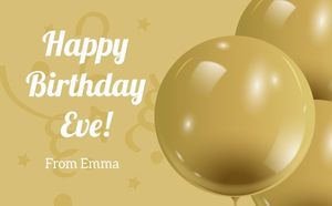life, love, present, Yellow Birthday Gift Tag Template