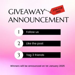 Giveaway Flyer instagram post Template