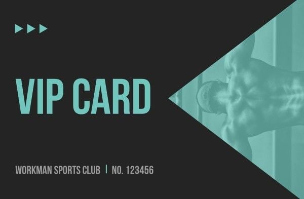 Gym Vip Card ID Card