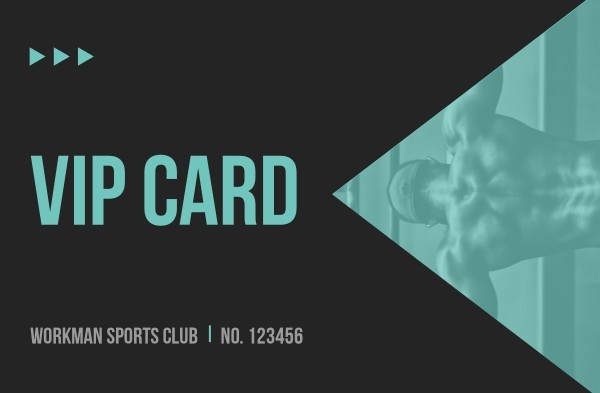 ジムVIPカード IDカード・会員カード・スタンプカード