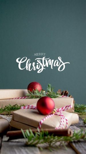 holiday, modern, minimal, Simple Christmas Greeting Mobile Wallpaper Template