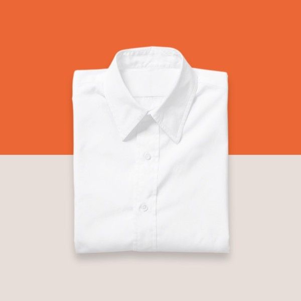 clothing, general, image cutout, Beige And Orange Simple Shirt Product Photo Template