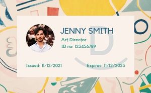 id card, art, work, New York Advertising Design Company Business Card Template