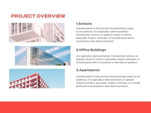 Black And Red City West Plaza Project Introduction Presentation 4:3