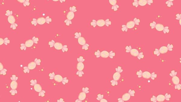 Pink Sweet Candy Zoom Background