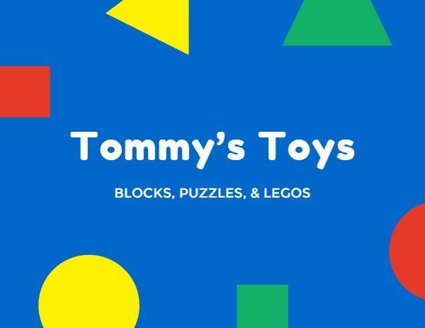 baby, child, kid, Tommy's Toys Label Template