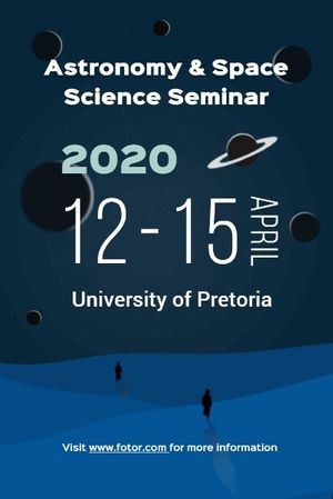astronomy seminar, space seminar, seminars, Astronomy & Space Science Seminar Pinterest Post Template