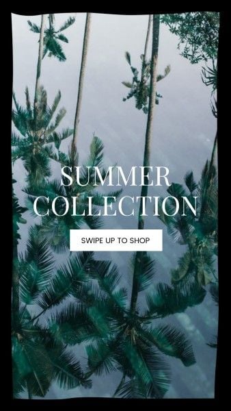 plants, leaves, nature, Green Summer Collection Instagram Story Template
