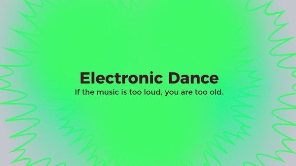 绿色电子舞蹈 EDM 混合 电脑壁纸