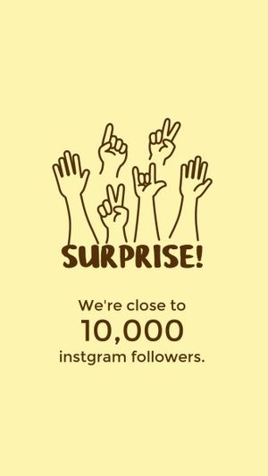 Yellow Surprise Branding Post Instagram Story