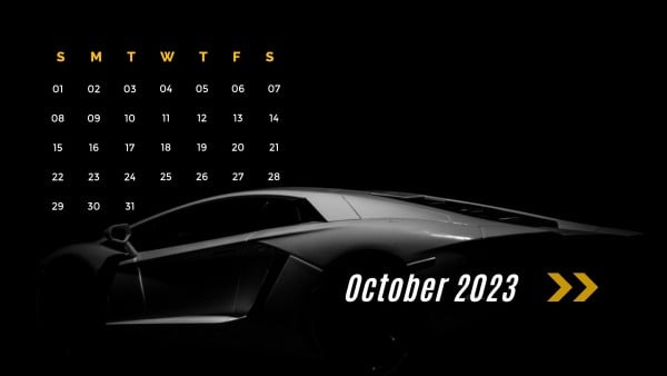 October Calendar Calendar