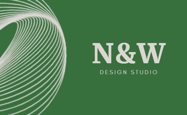geometry, designer, company, Green Design Studio Business Card Template