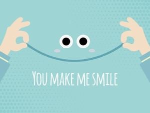 smile, friend, friendship, Smiling Cartoon Face Card Template