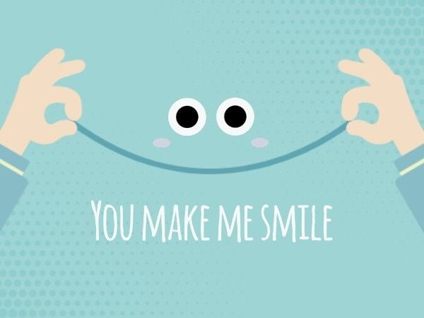 smile, friend, friendship, Smiling Cartoon Face Card Template