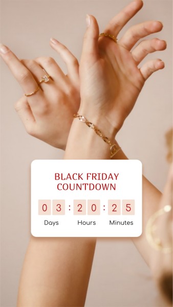 Brown Black Friday Countdown Instagram Story