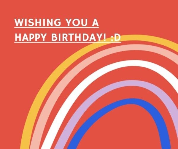 happy birthday, flower, flowers, Orange Cartoon Birthday Wishes Facebook Post Template