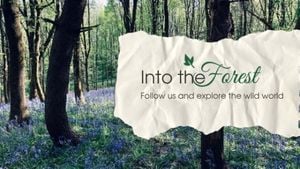 tree, simple, life, Into The Forest Youtube Channel Art Template