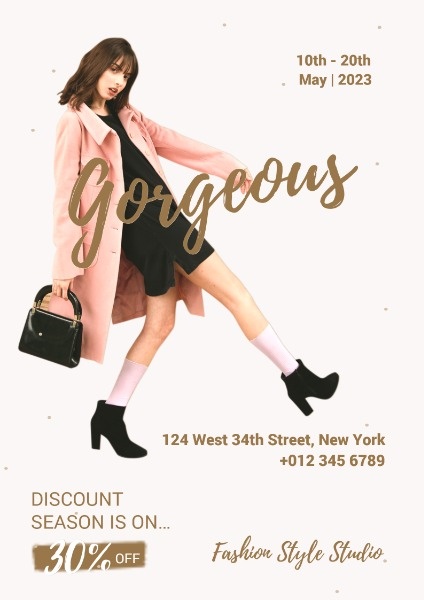 Fashion Style Studio Promotion Poster