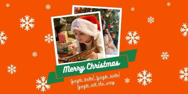 christmas day, holiday, vacation, Merry Christmas Photos Twitter Post Template