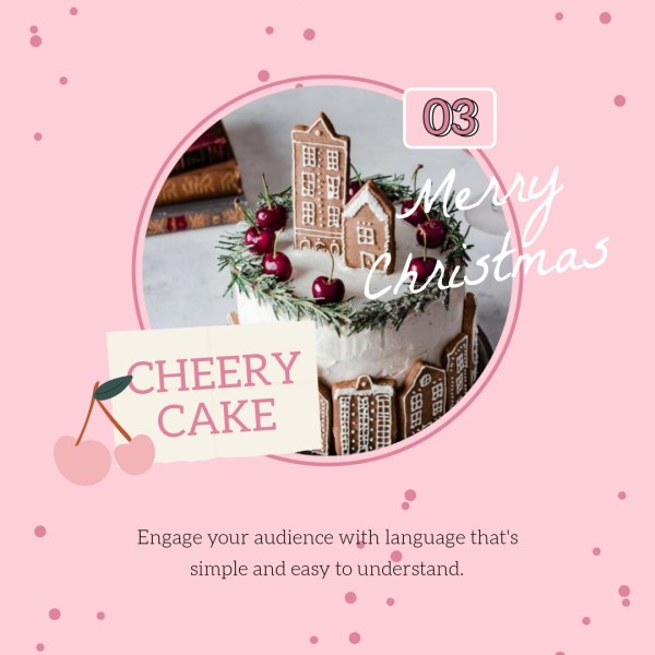 Pink Cake Food Dessert Marketing Branding Instagram帖子