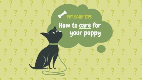 puppy, dog, tips, Pet Care Youtube Thumbnail Template
