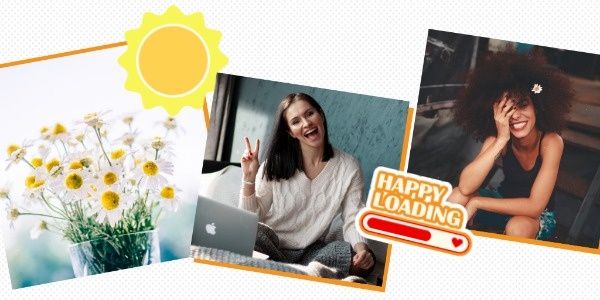 smile, social media, life, Sunny Friday Happy Moments Sharing Twitter Post Template