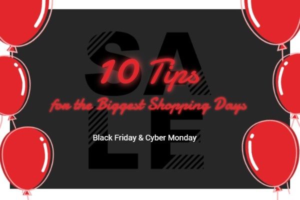 black friday, cyber monday, sale, Shopping Tips Blog Title Template