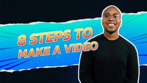 tips, how to, ideas, Blue Tutorial Video Cover Youtube Thumbnail Template