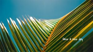 plant, palm tree, tree, Green Tropical Banana Leaf Desktop Wallpaper Template