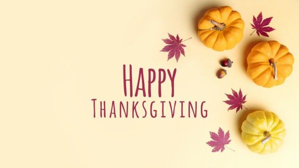 greeting, fall, pumpkins, Yellow Autumn Thanksgiving Background Desktop Wallpaper Template