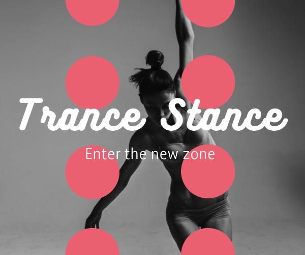 fitness, gym, exercise, Pink Dots Dance Zone Facebook Post Template