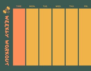 term, semester, blank, Yellow And Green Background Class Schedule Template