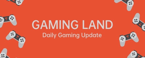 Orange Gaming Videos Twitch Banner Twitch Banner