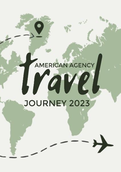 travel agency, country, journey, World Map Travel Book Poster Template