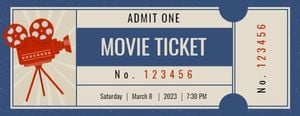 film, theater, cinema, Vintage Movie  Ticket Template