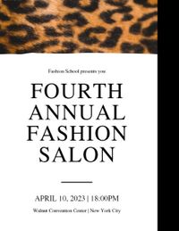 Leopard Annual Fashion Salon Program