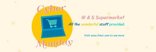 Cyber Monday Super Sale Twitter Cover