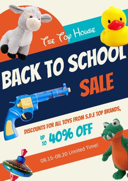 Back To School Toy Online Banner Ads Poster