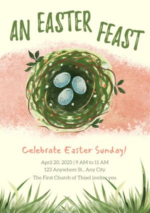 celebration, blessing, festival, Fresh Celebrate Easter Day Poster Template