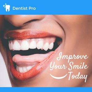 improve, dentist, teeth, Blue Dental Clinic Online Ads Instagram Post Template