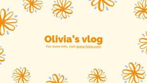 life, flower, video, Yellow Floral Youtube Channel Banner Youtube Channel Art Template